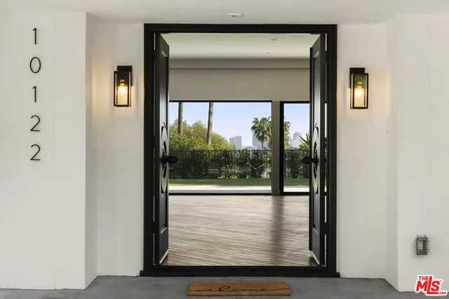 a view of front door