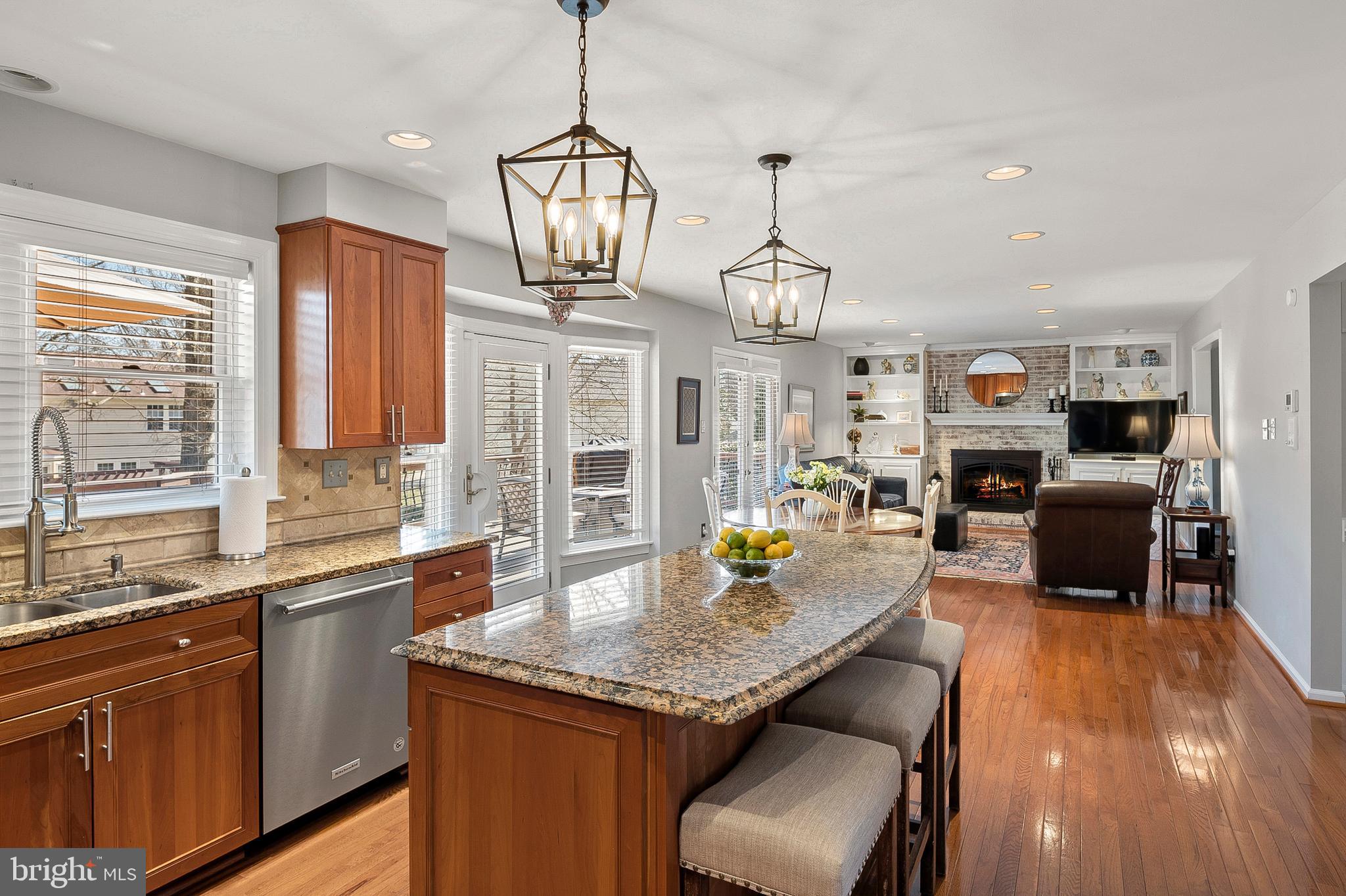 12403 Rousseau Terrace Gaithersburg, MD 20878 - Photo 16 of 57 Kitchen to Family Room