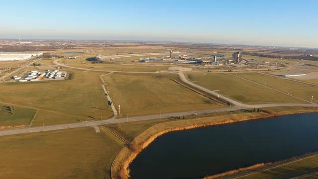 a view of an ocean and beach