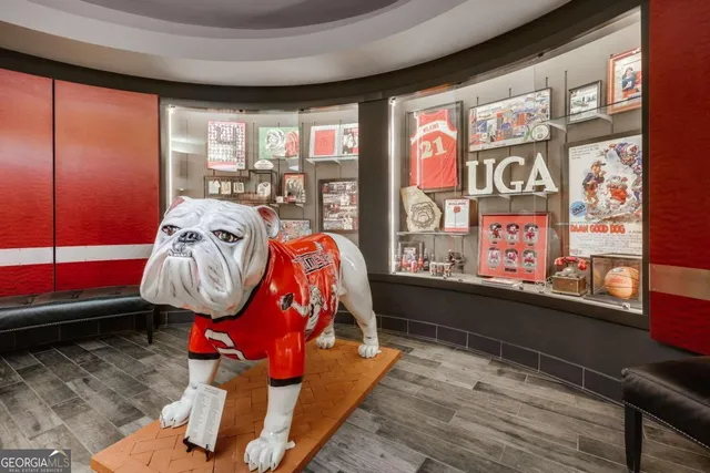 a room with lots of windows and couch