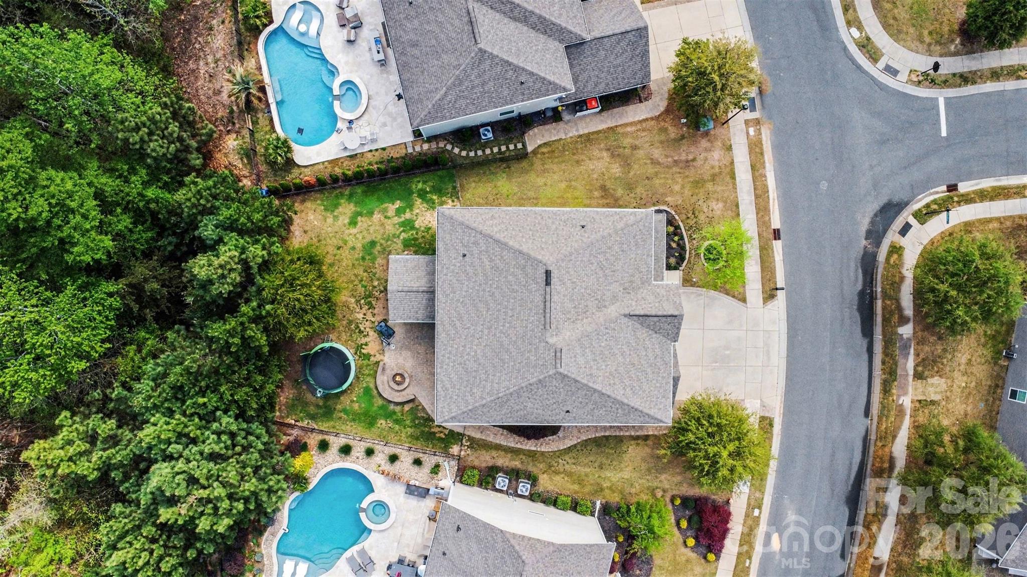 850 Coralbell Way Fort Mill, SC 29708 - Photo 43 of 48 an aerial view of a house with a swimming pool