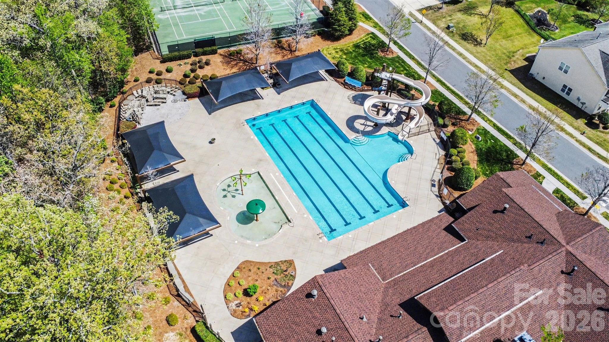 850 Coralbell Way Fort Mill, SC 29708 - Photo 46 of 48 an aerial view of a house with a garden