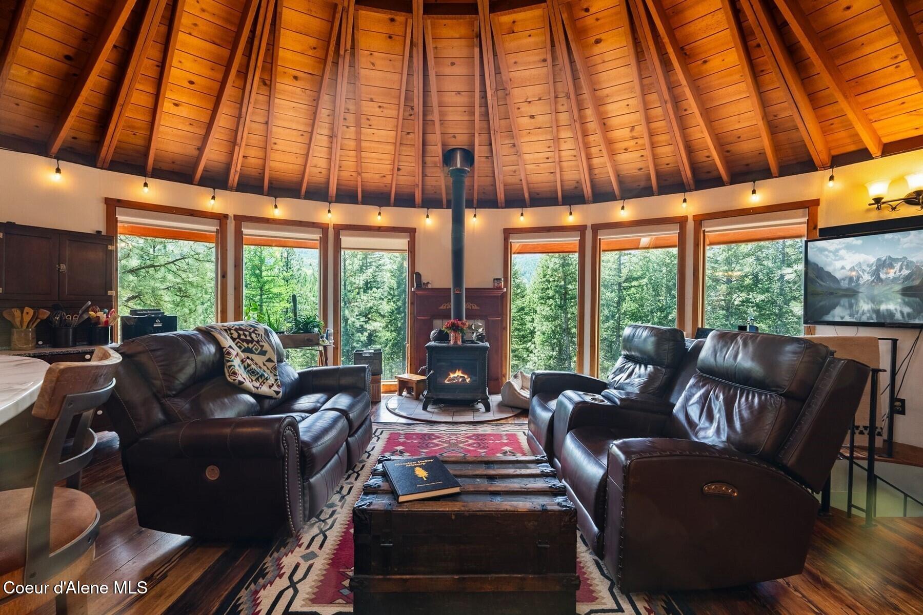 4057 Jewel Lake Road Sagle, ID 83860 - Photo 12 of 52 Wood Burning Stove