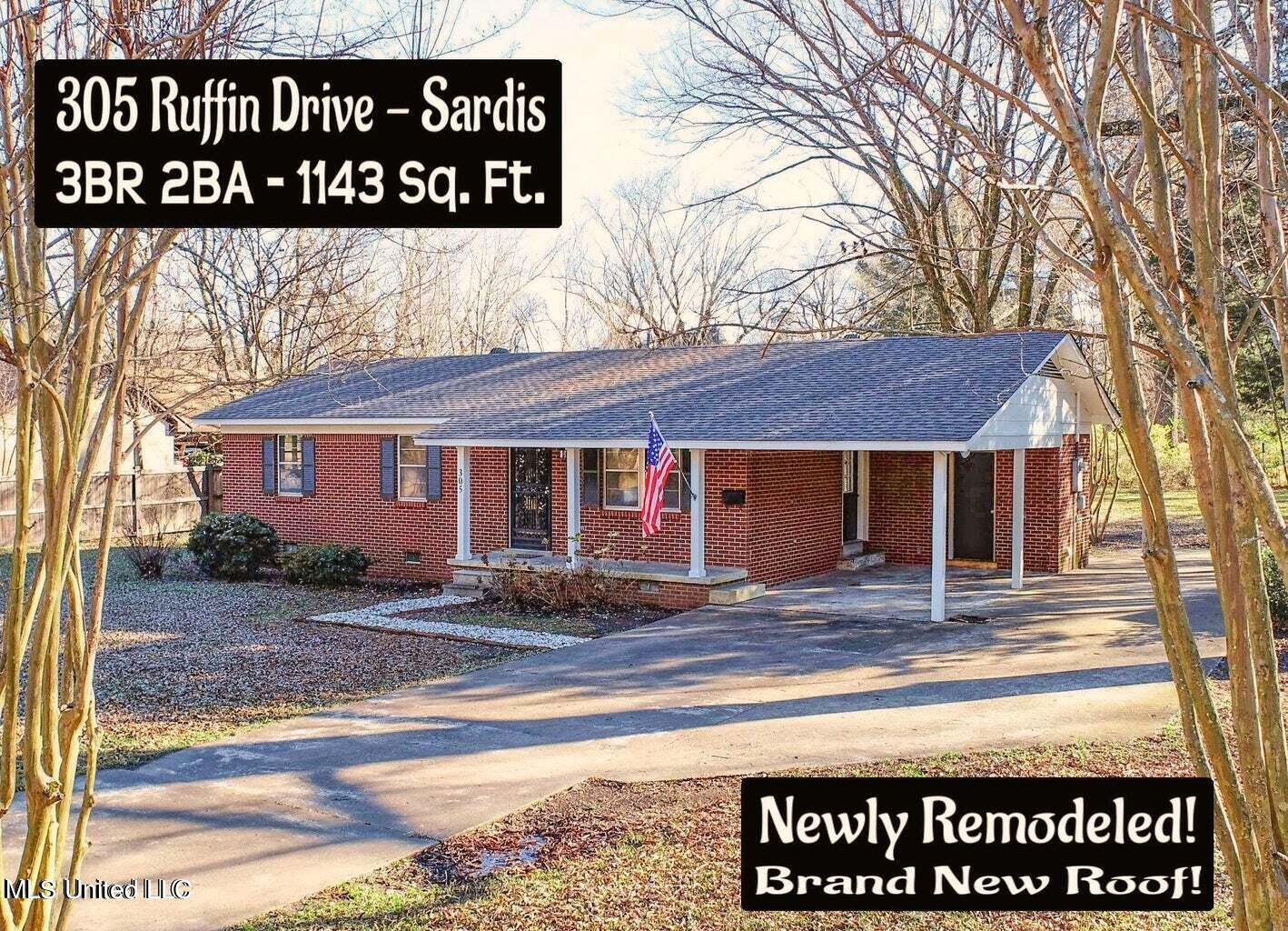 305 Ruffin Drive Sardis, MS 38666 - Photo 1 of 9 305 Ruffin Drive, Sardis, MS 38601