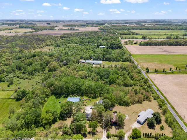 a view of an ocean and city