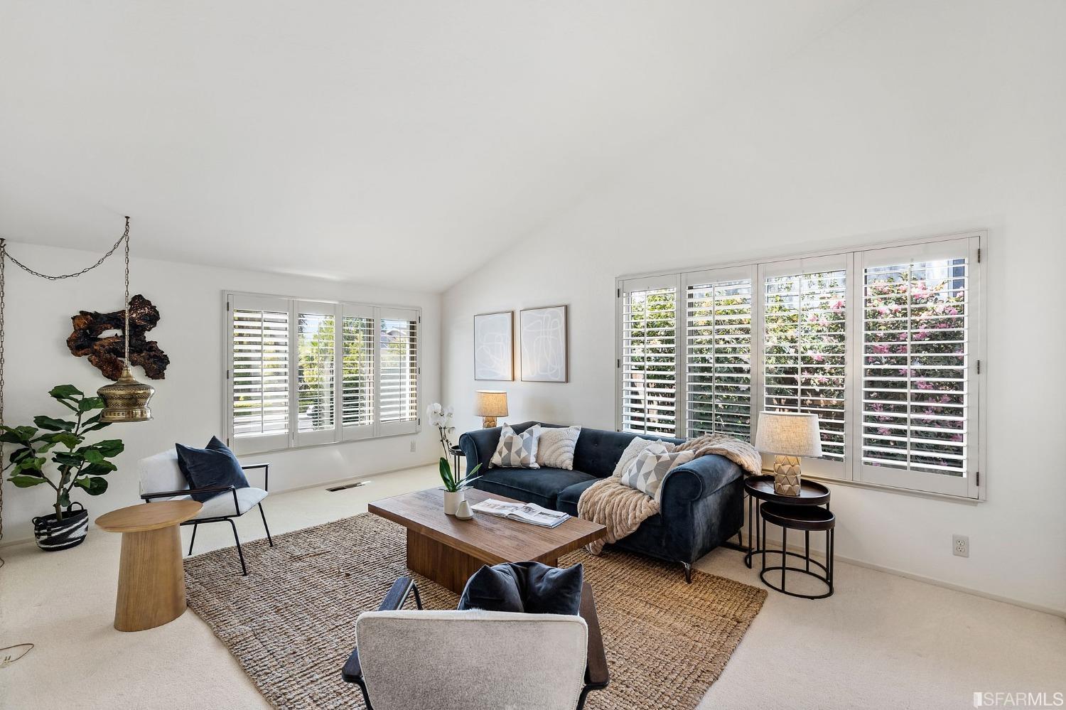 2590 Fox Circle Walnut Creek, CA 94596 - Photo 51 of 68 a living room with furniture and a potted plant