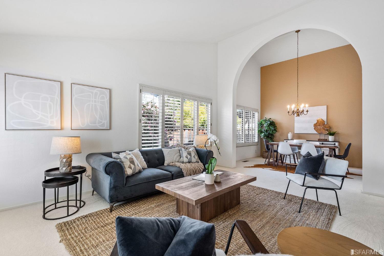 2590 Fox Circle Walnut Creek, CA 94596 - Photo 10 of 68 a living room with furniture and a lamp