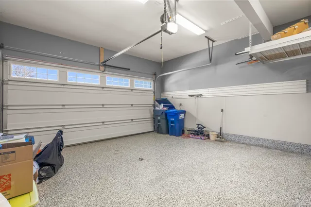 a view of a garage room