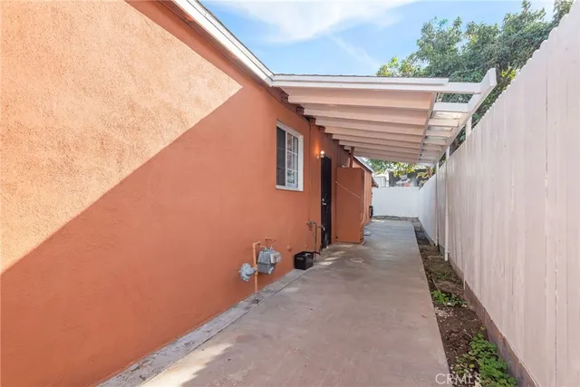 a view of a backyard of a house