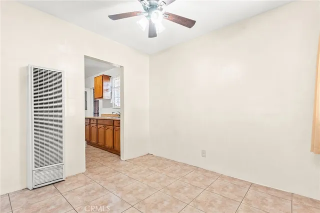 a view of a room with an empty space