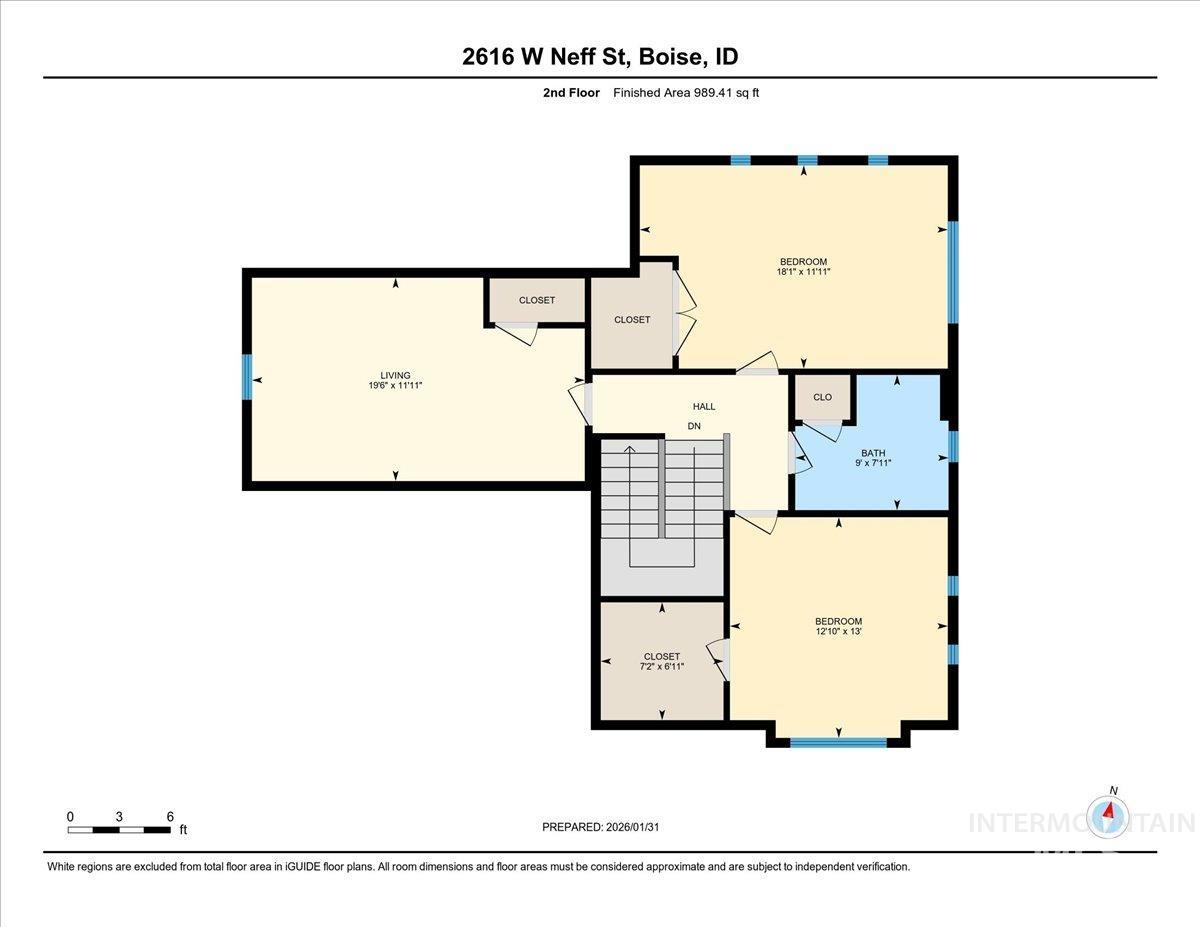 2616 West Neff Street Boise, ID 83702 - Photo 36 of 36 View of property floor plan