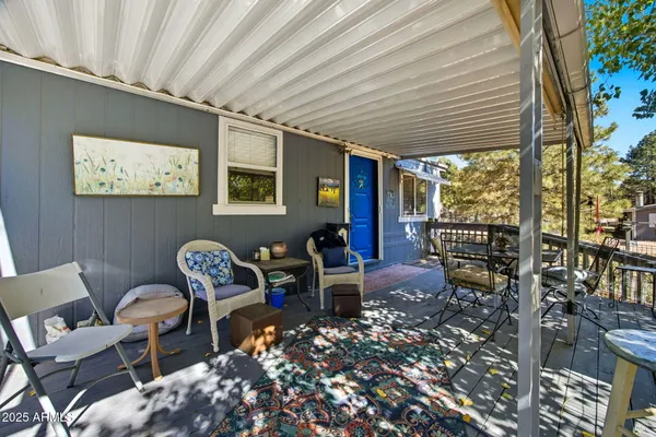 a outdoor space with chairs
