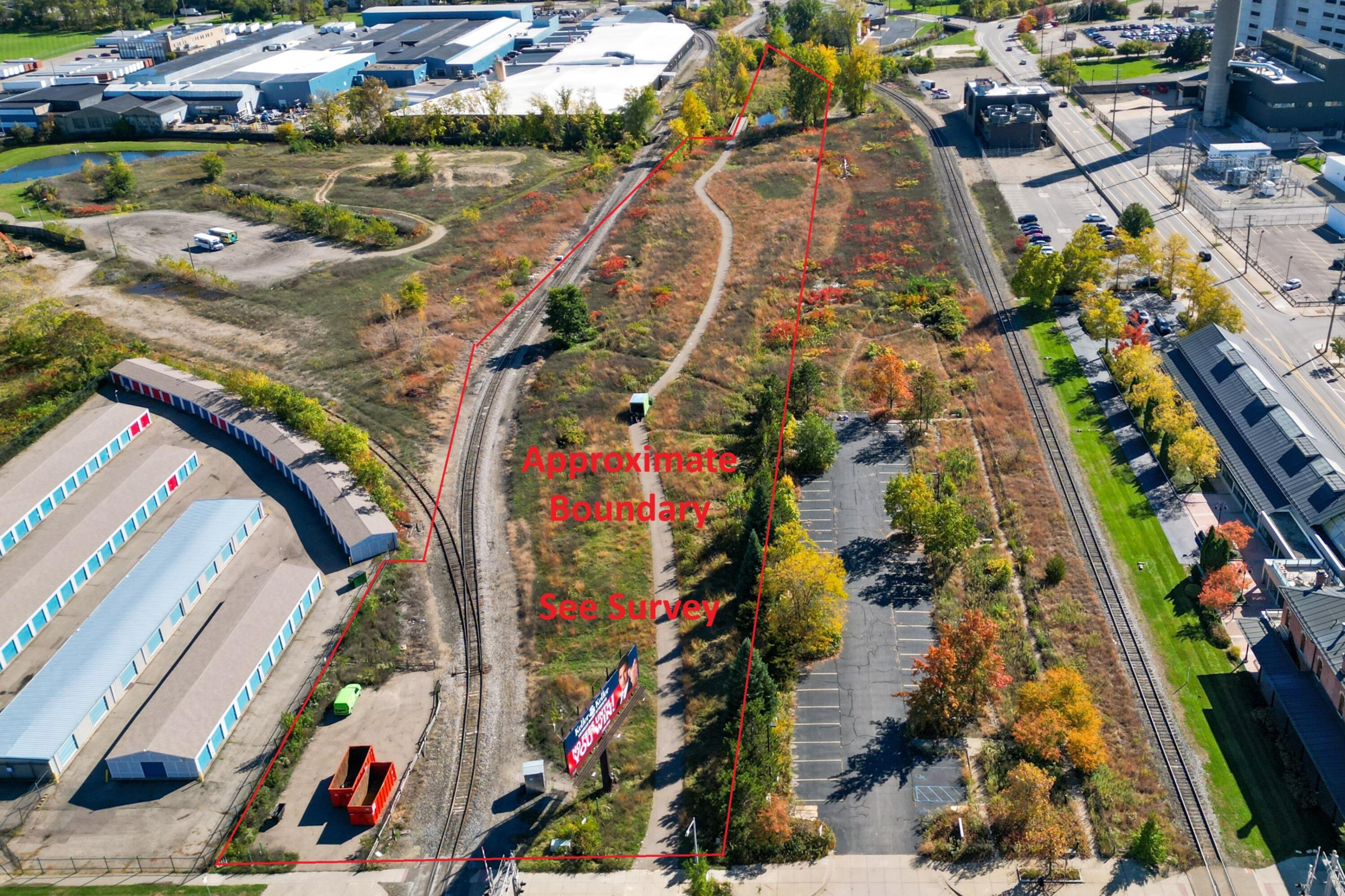 426 East Michigan Avenue Kalamazoo, MI 49001 - Photo 2 of 6 Aerial with approximate boundary