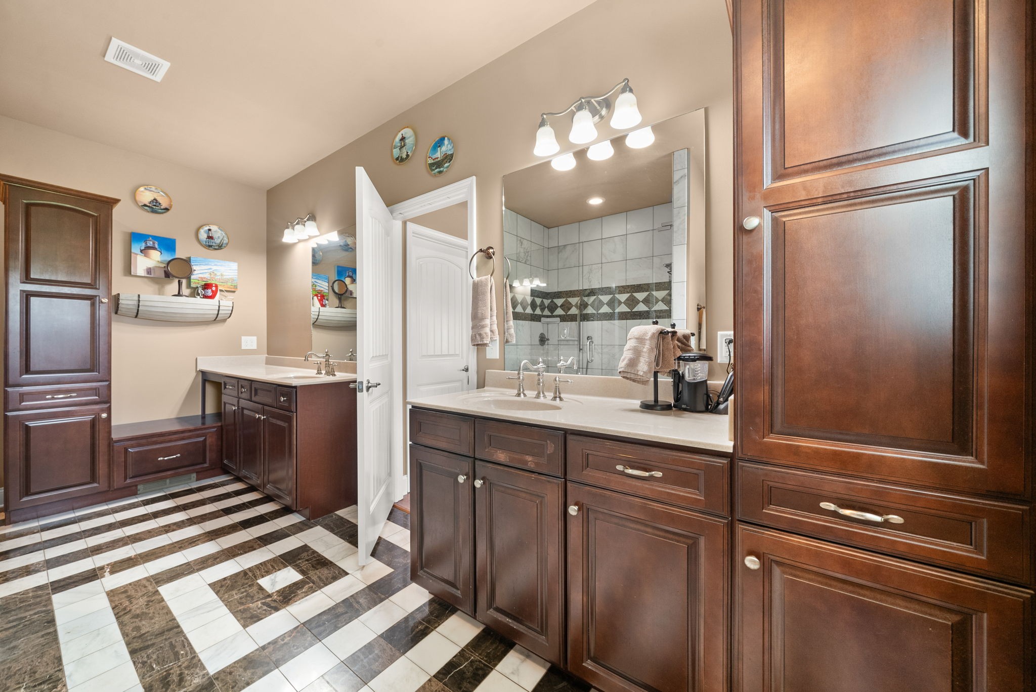 4940 Marion Road Cunningham, TN 37052 - Photo 20 of 43 a spacious bathroom with a sink a mirror and a shower