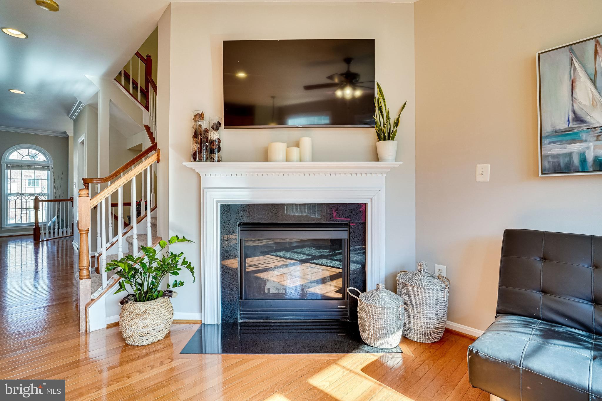 9138 Furey Road Lorton, VA 22079 - Photo 17 of 58 Enjoy the Cozy Heat from the Gas Fireplace