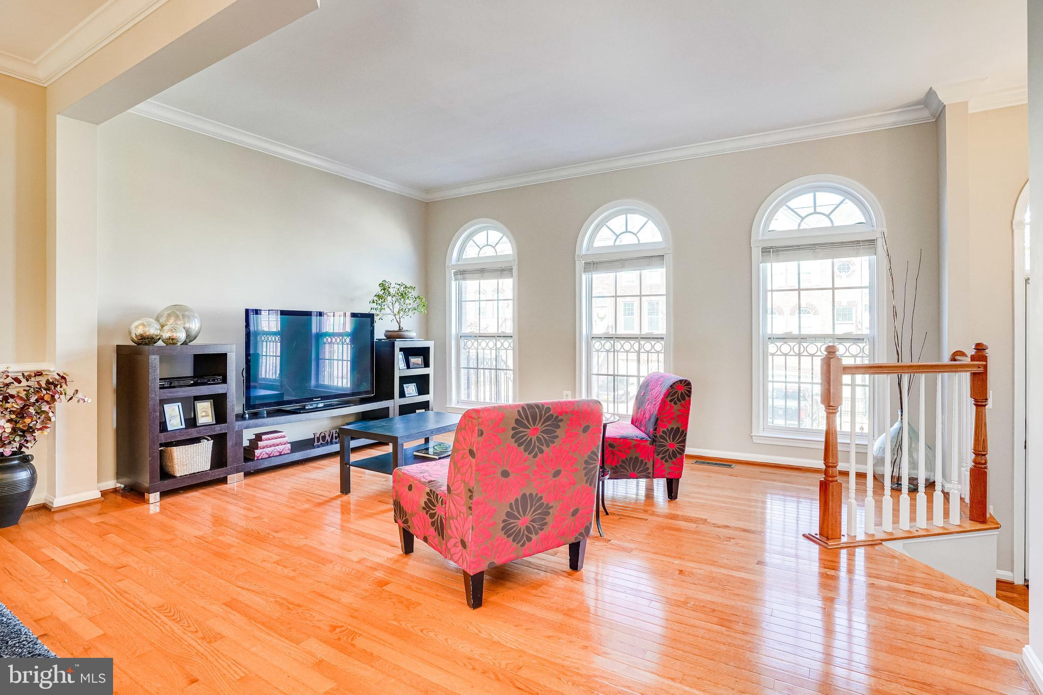 9138 Furey Road Lorton, VA 22079 - Photo 6 of 58 Living Room with Palladian Windows
