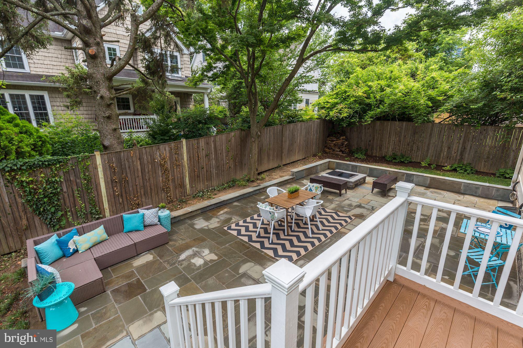 4616 Maple Avenue Bethesda, MD 20814 - Photo 25 of 30 Spacious exterior hardscape with firepit