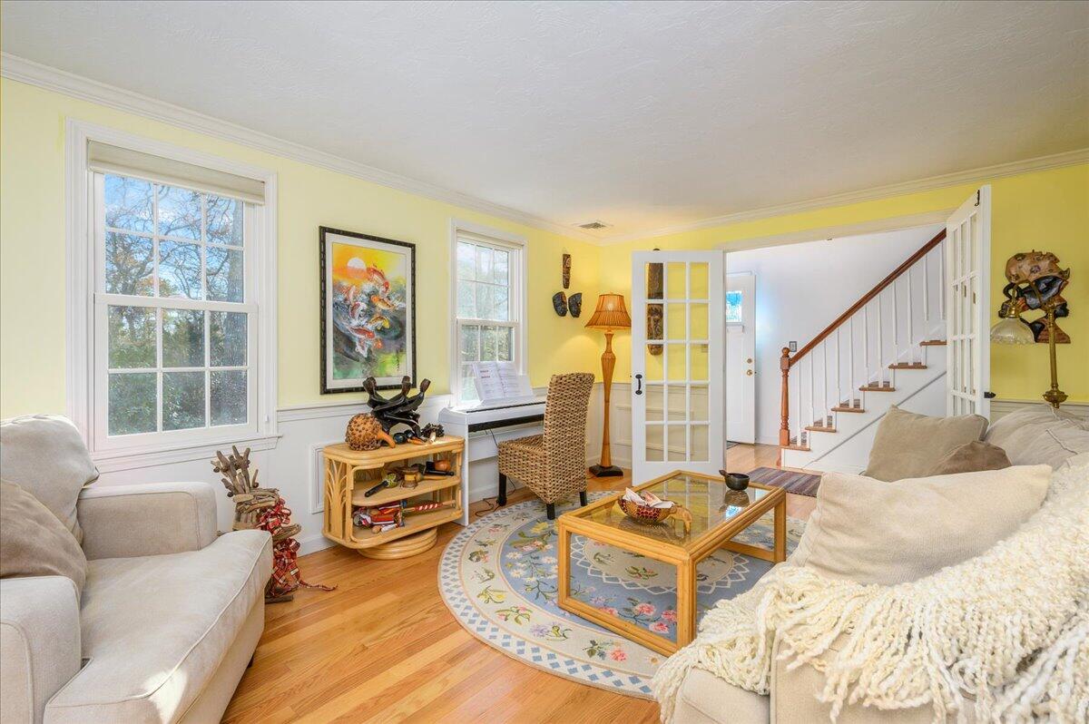 4 Faunce Mountain Road Sandwich, MA 02563 - Photo 3 of 32 a living room with furniture windows and wooden floor