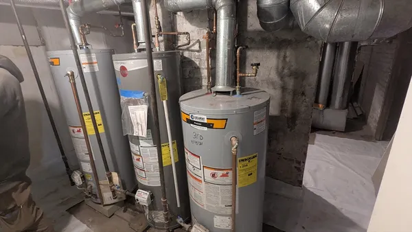 a view of water heater room