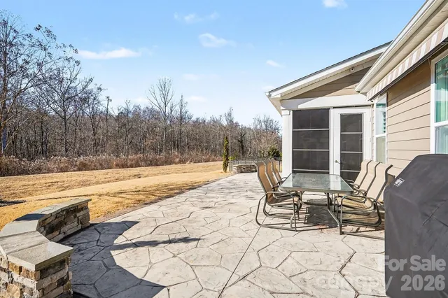 a view of outdoor space with seating area
