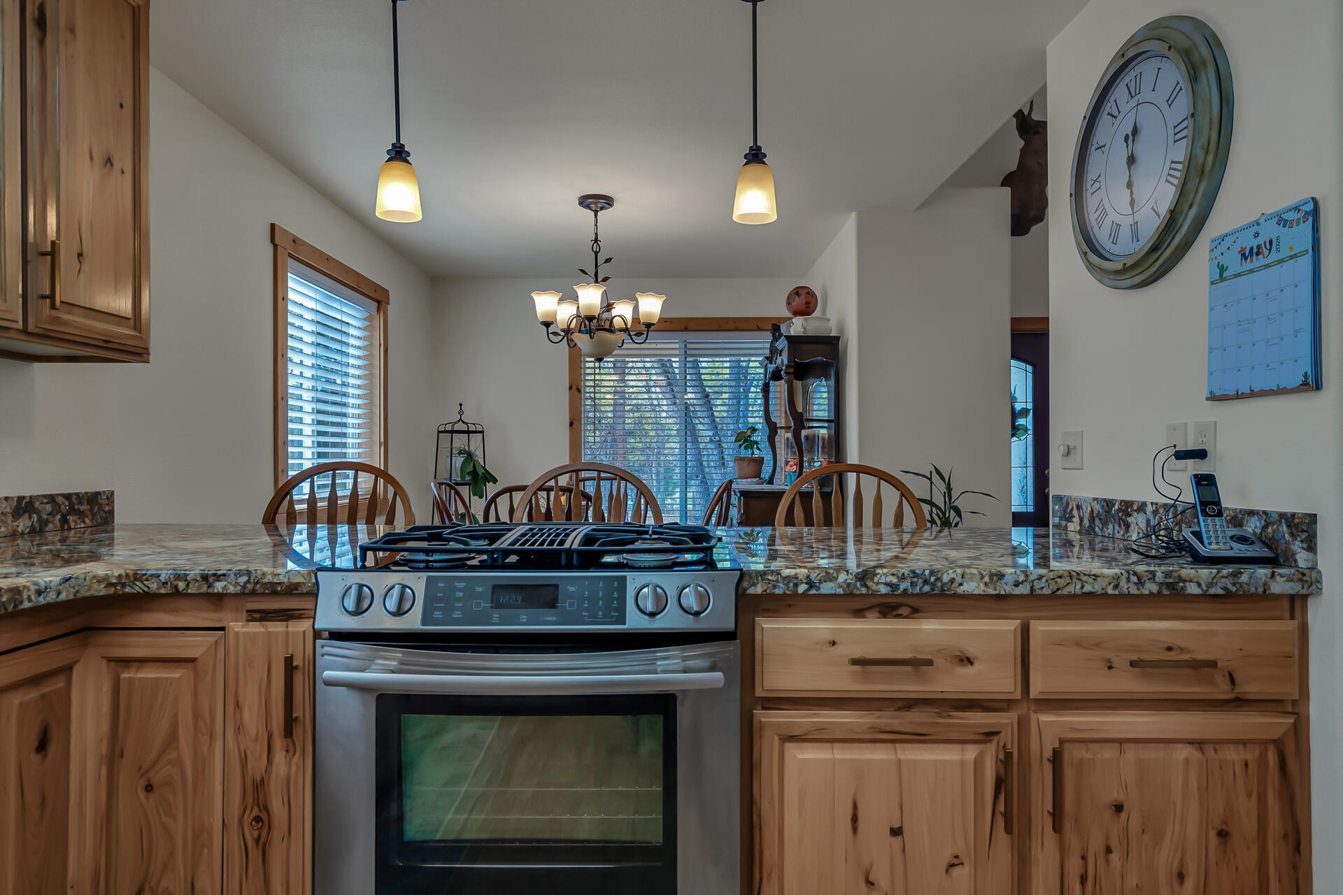 29101 Day Road McArthur, CA 96056 - Photo 19 of 48 a kitchen with a stove and a clock