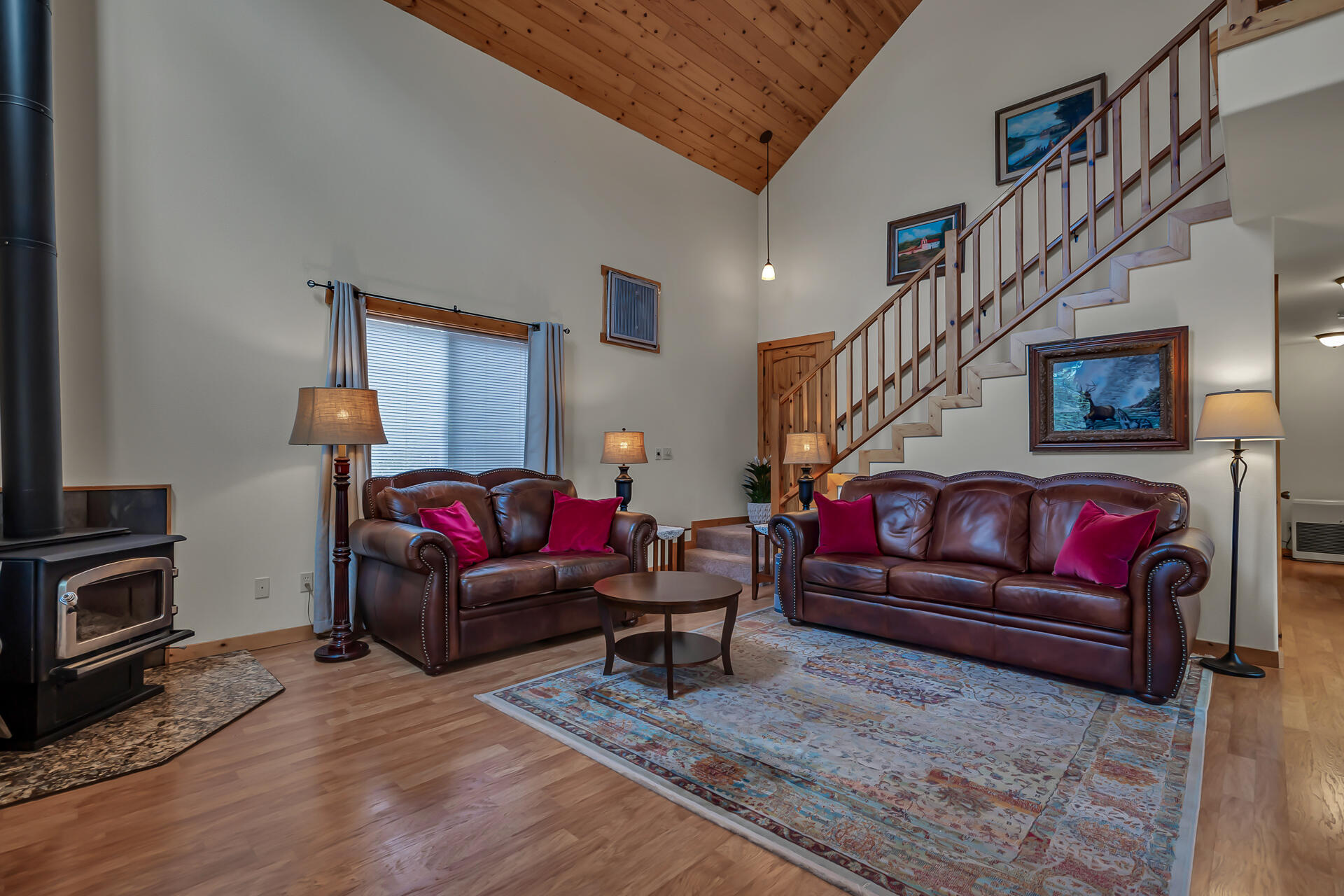 29101 Day Road McArthur, CA 96056 - Photo 23 of 48 a living room with furniture and a fireplace