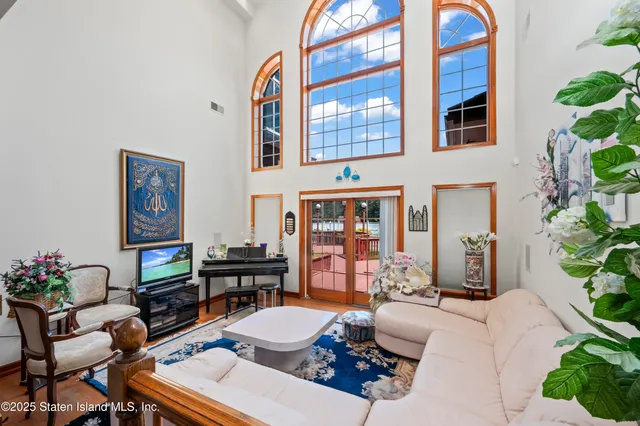 a outdoor space with patio furniture