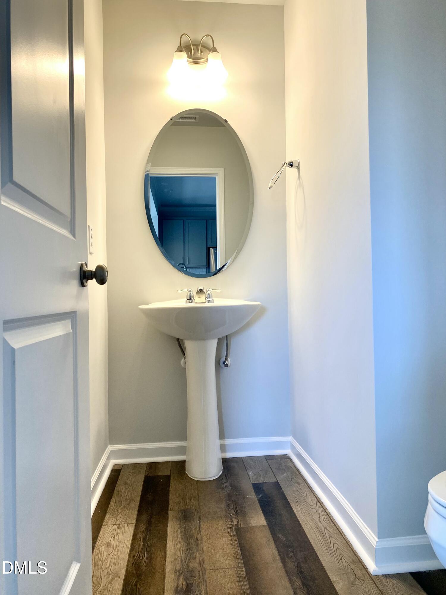 2313 Hedge Maple Drive Raleigh, NC 27603 - Photo 25 of 32 a bathroom with a sink and mirror