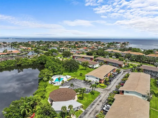 an aerial view of a city