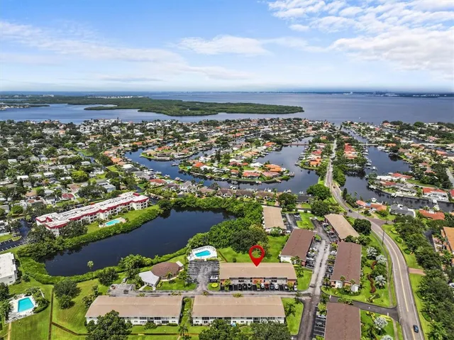 an aerial view of a city