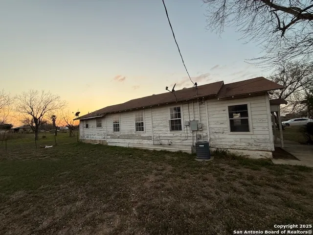 a backyard of a house