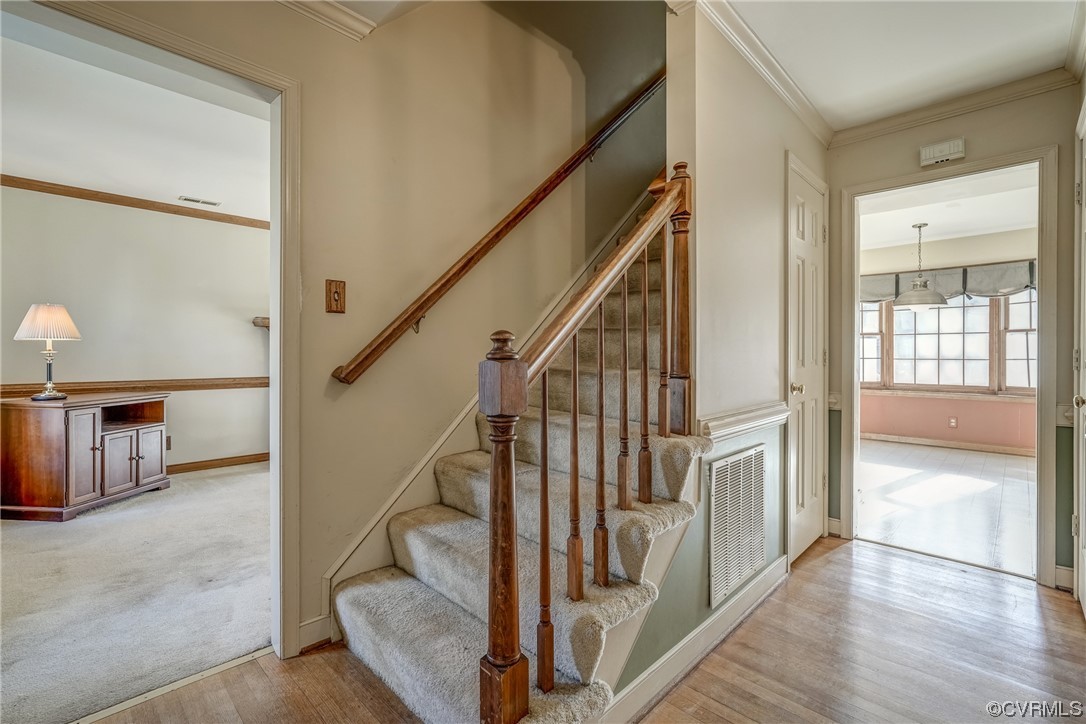 14703 Acorn Ridge Place Midlothian, VA 23112 - Photo 5 of 24 a view of entryway and hall with wooden floor