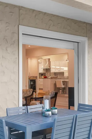 a view of house with patio