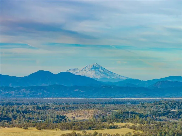 a view of lake and mountain
