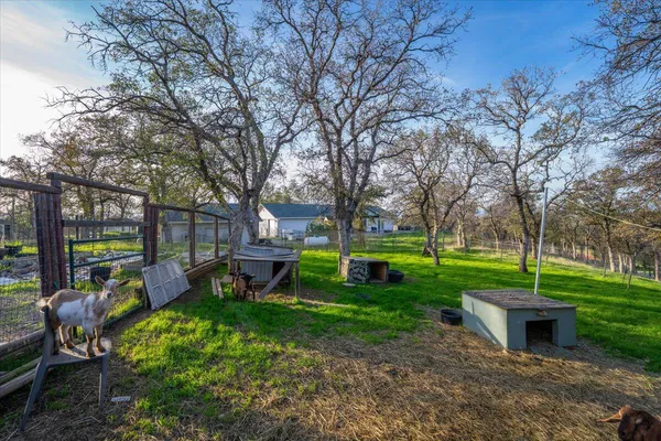 a view of swimming pool with a yard