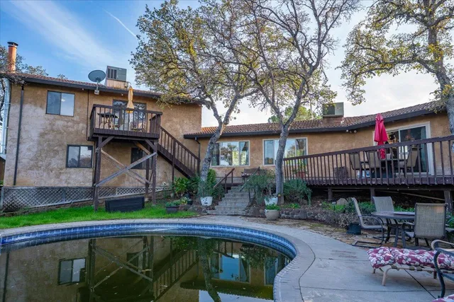 a view of a yard with plants