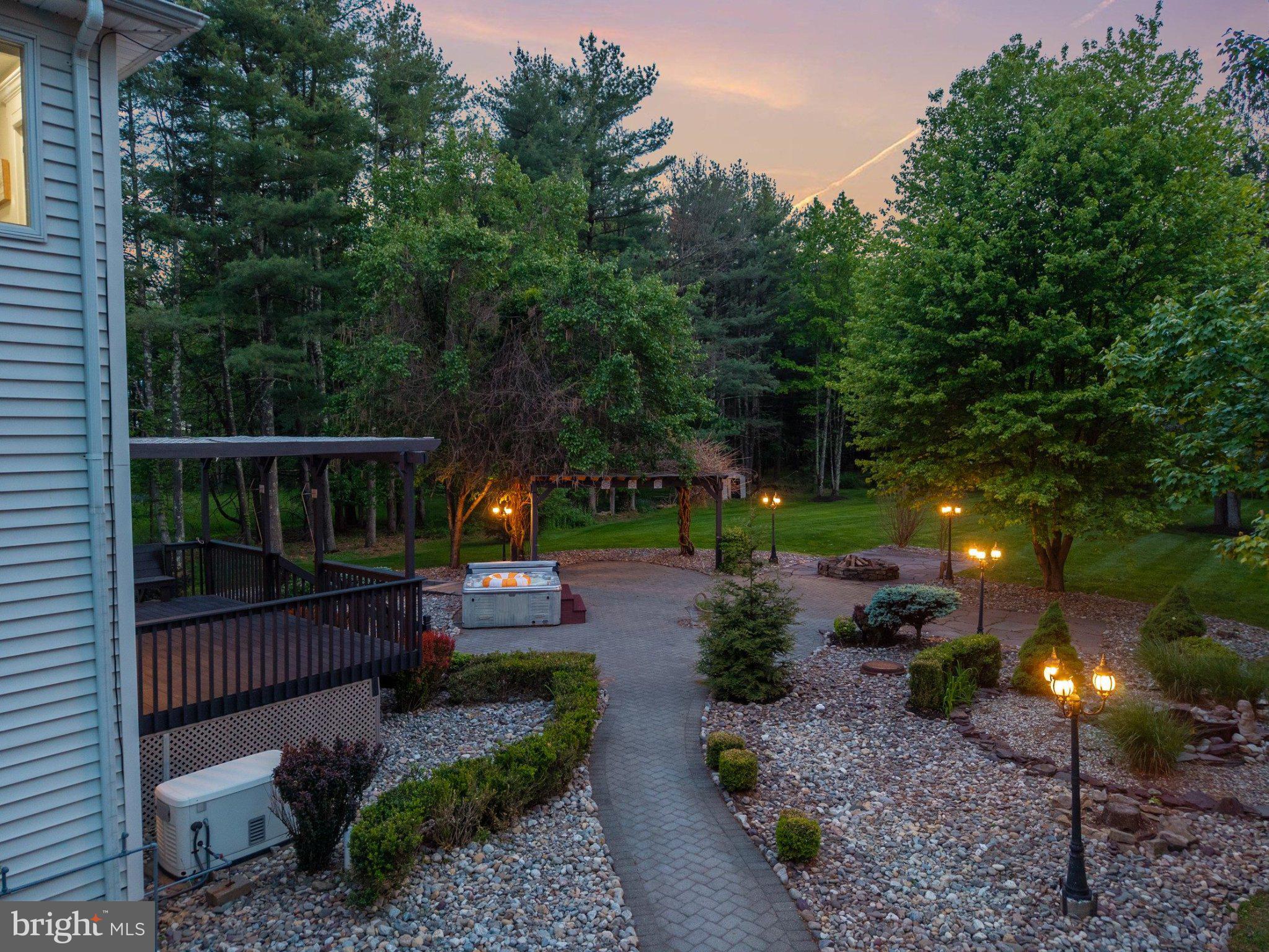 97 Union Road Frenchtown, NJ 08825 - Photo 85 of 112 Serene garden path at twilight.