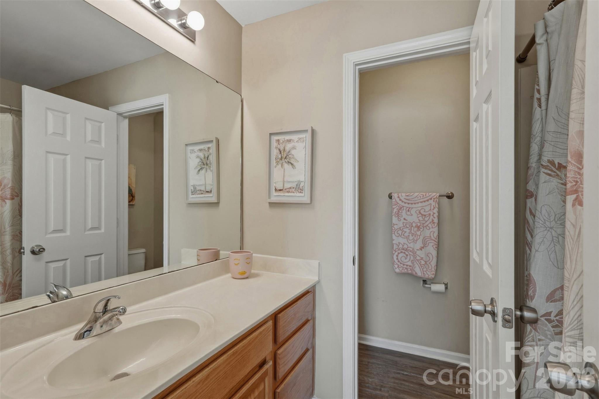 2262 Hanover Drive Fort Mill, SC 29707 - Photo 16 of 26 a bathroom with a granite countertop sink and a mirror