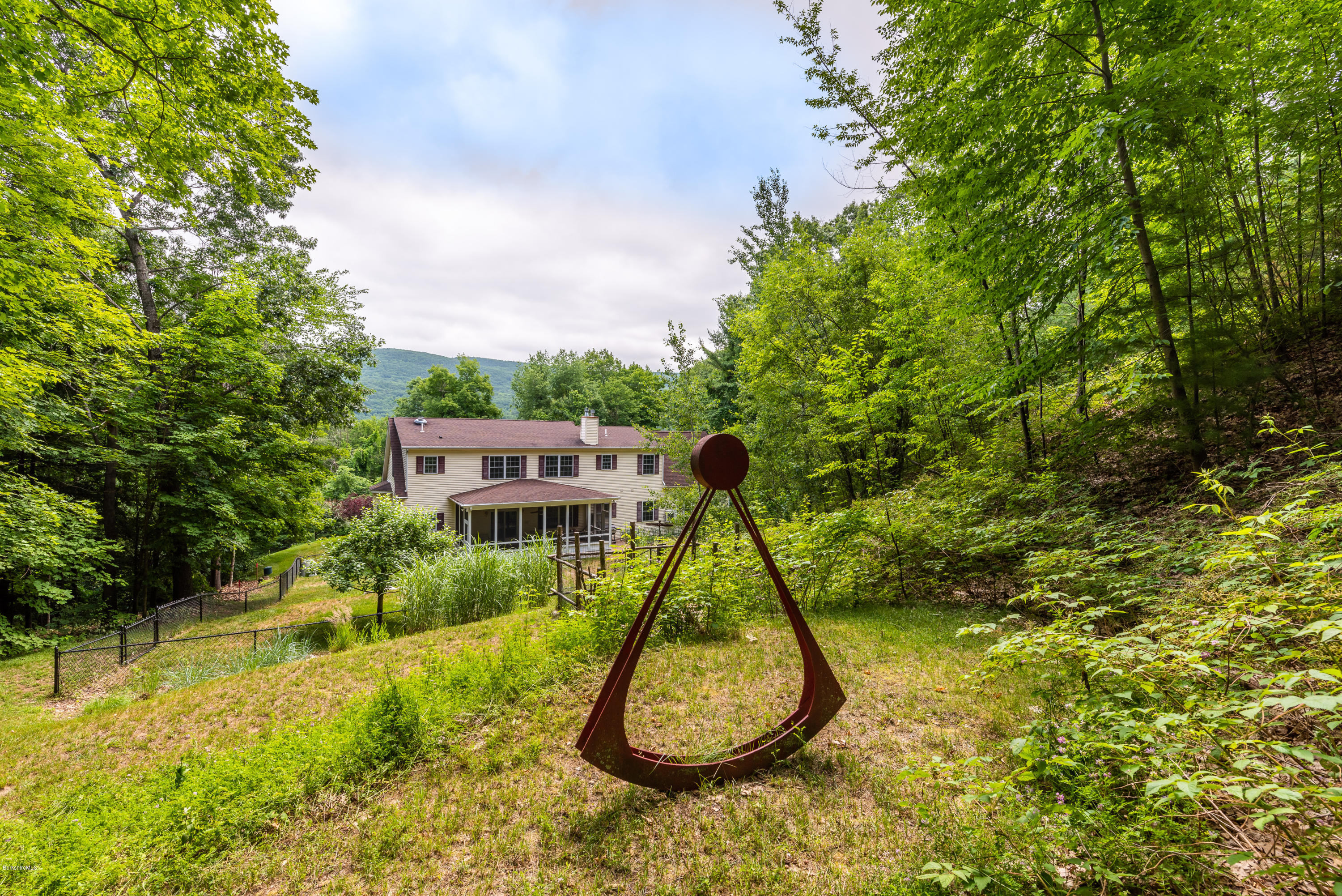 293 Monument Valley Road Great Barrington, MA 01230 - Photo 30 of 37 rear view from hill