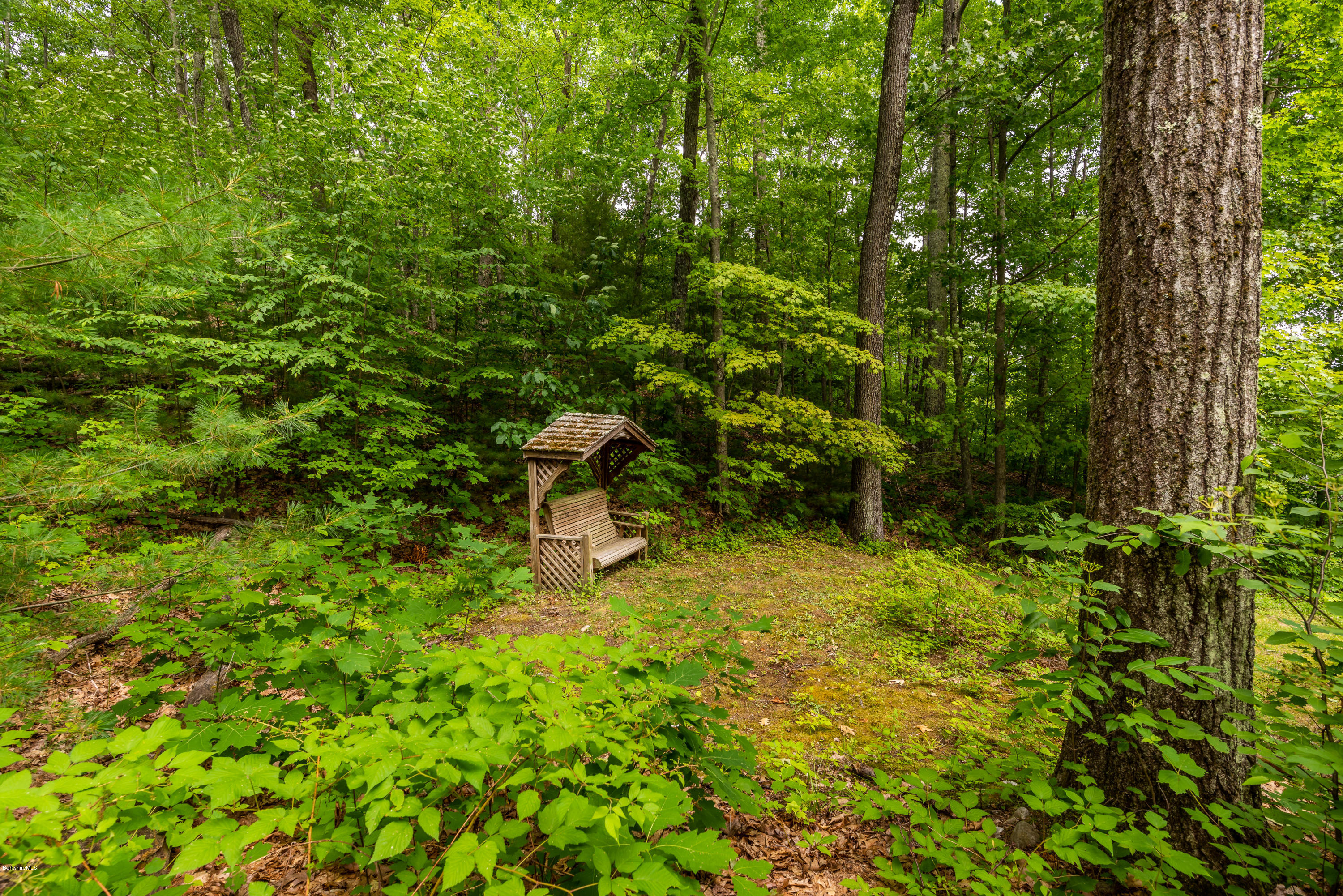 293 Monument Valley Road Great Barrington, MA 01230 - Photo 31 of 37 bench on hillside