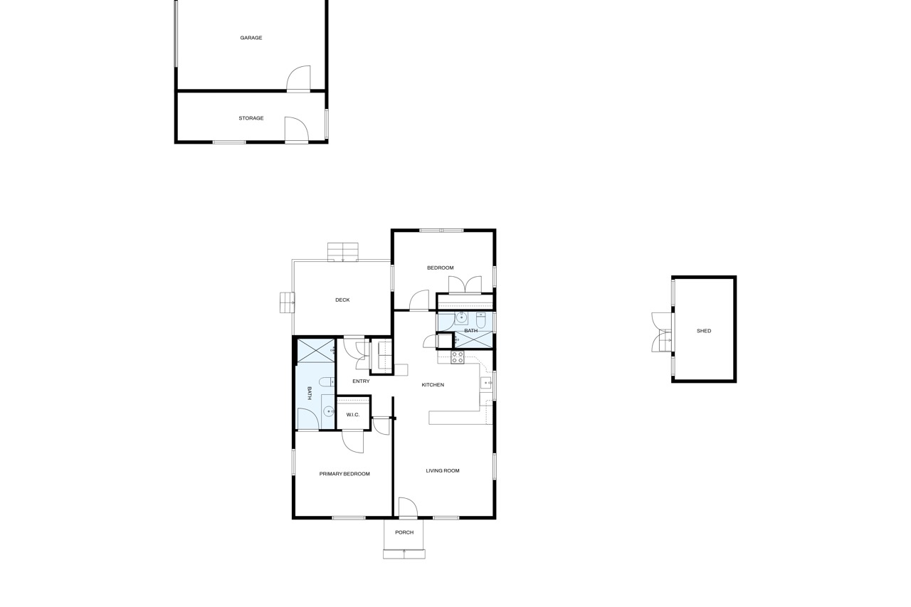 609 Dickson Street Lexington, TX 78947 - Photo 19 of 36 a picture of floor plan