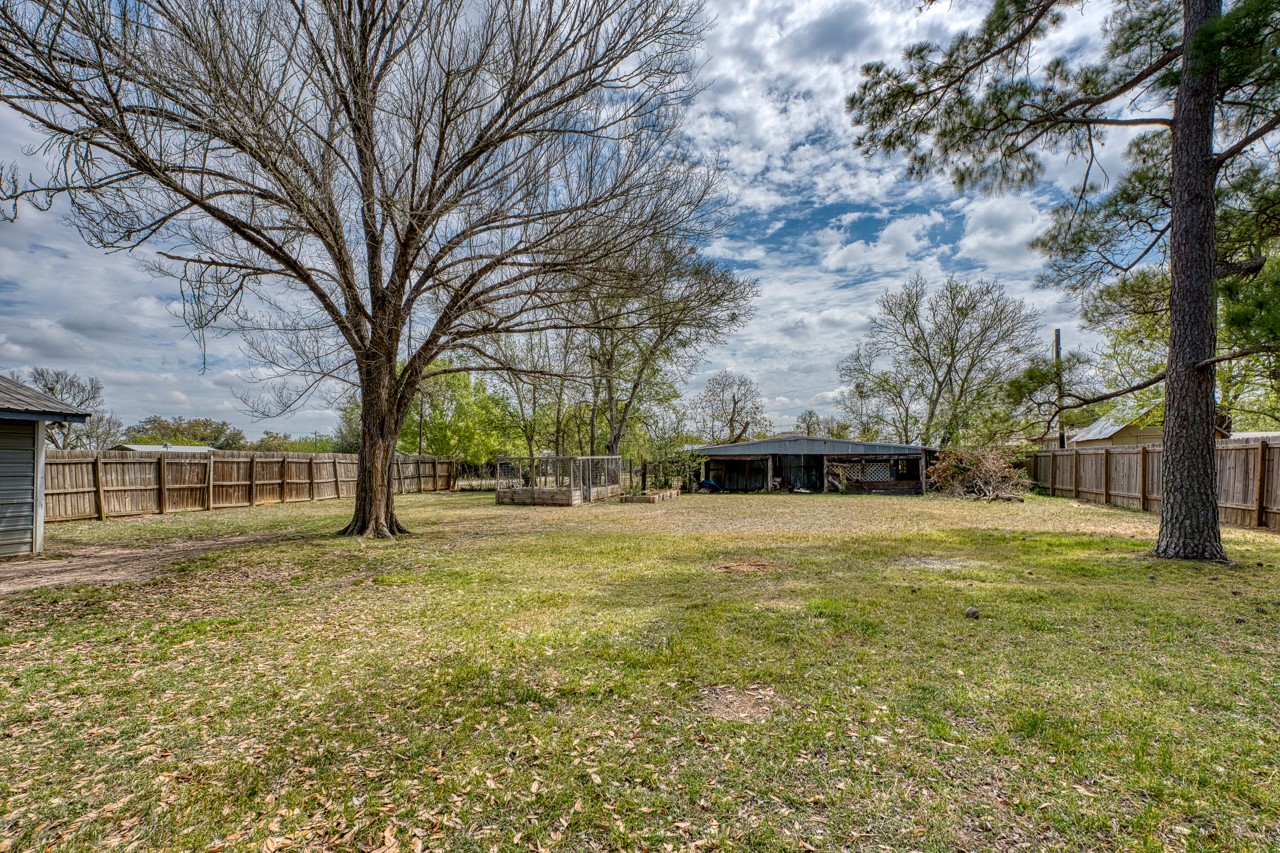 609 Dickson Street Lexington, TX 78947 - Photo 25 of 36 a view of a yard with a house and a large tree