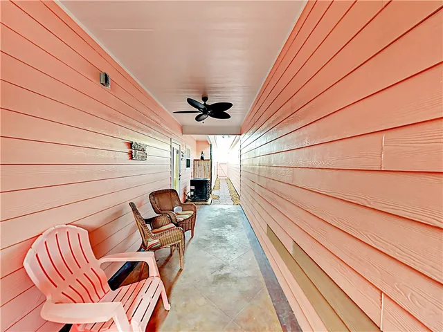 a view of outdoor space with seating