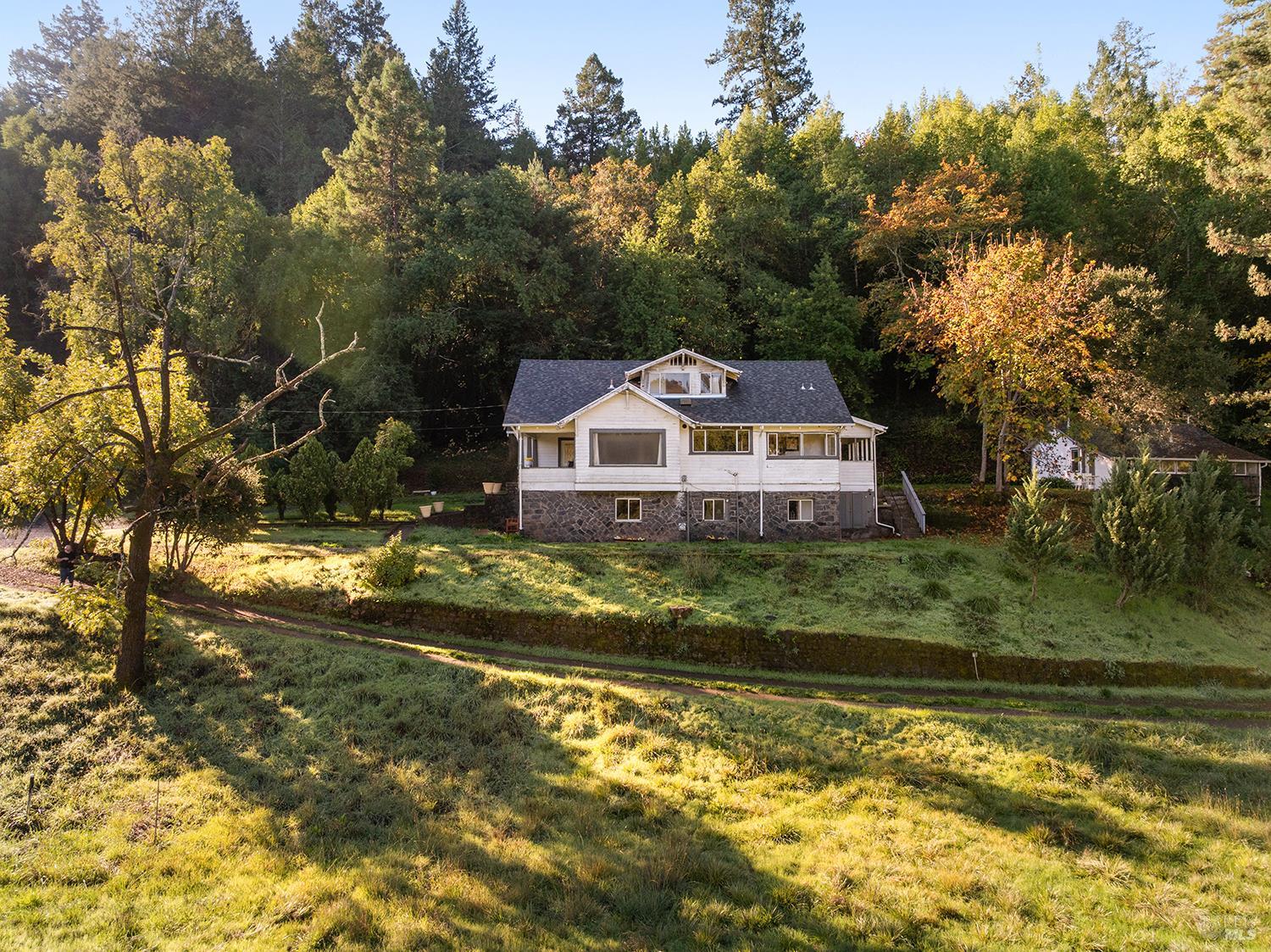 1194 Felta Road Healdsburg, CA 95448 - Photo 3 of 52 a view of a house with a yard