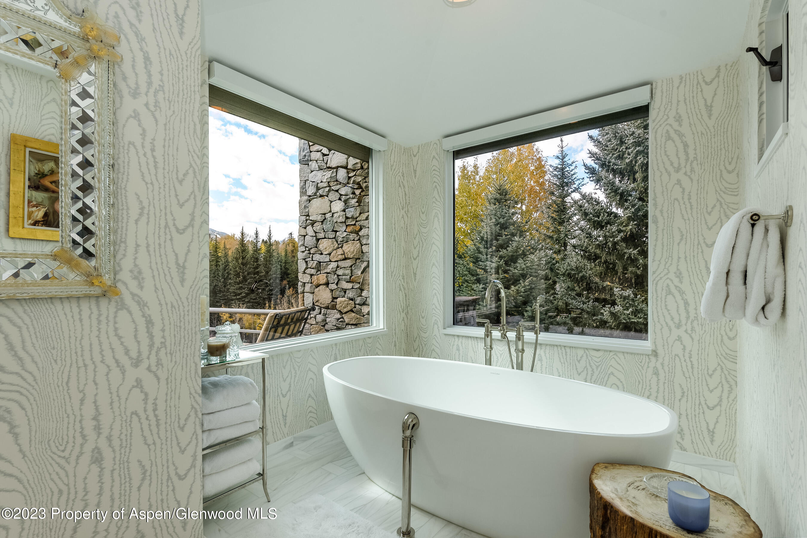 58 Pitkin Way Aspen, CO 81611 - Photo 14 of 33 a bathroom with a sink a bathtub and next to a window