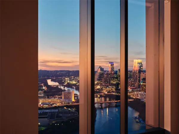 a view of a city from a window