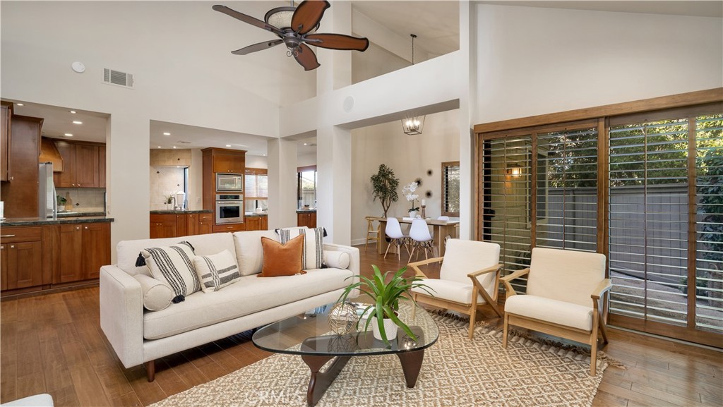 57 Pinewood Irvine, CA 92604 - Photo 13 of 39 2 custom sliding glass doors and ceiling fan
