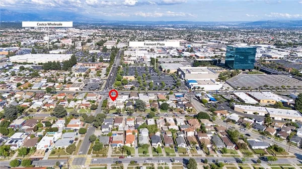 an aerial view of a city