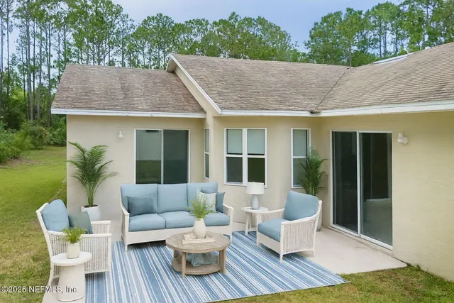 a view of a trees with a yard