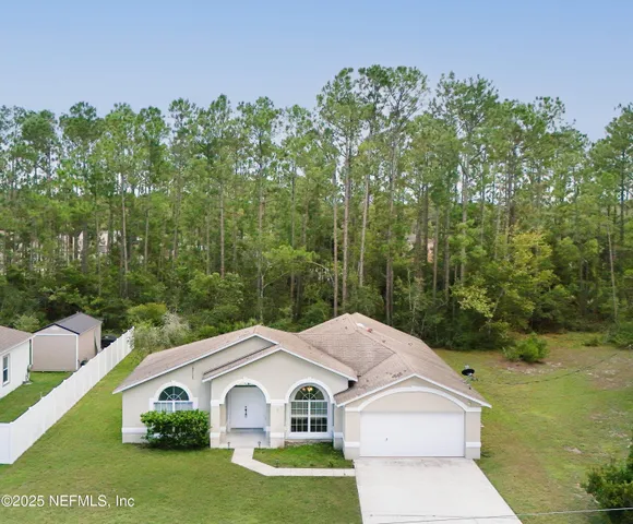 a aerial view of a house